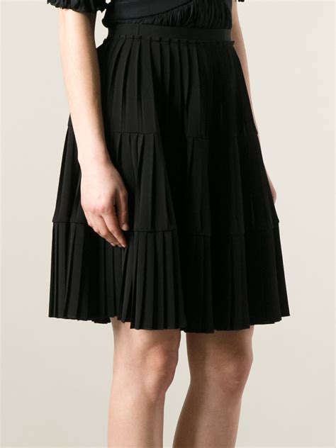 pleated skirt givenchy|Pleated skirt in wool .